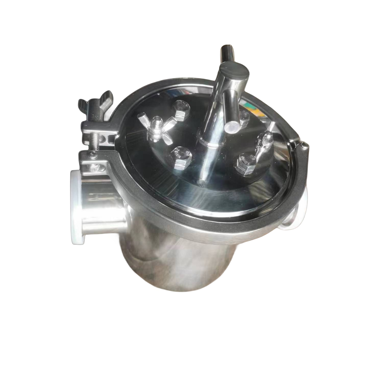 Filtre magnétique de panier de bride d'écran de puits de purification de catégorie sanitaire de l'acier inoxydable 316L pour le jus de fruit