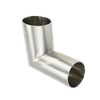 Coude à angle poli de qualité alimentaire SMS ISO-L2KS ISO/IDF JN-FT-20 4002 en acier inoxydable