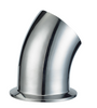 Coude sanitaire ISO2037 BPE-2KMP BPE JN-FT-20 7003 en acier inoxydable, coude court à 45 degrés 