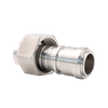 Raccord femelle aseptique sanitaire de connecteur de pivot de garnitures de tuyau de cuir embouti d'acier inoxydable