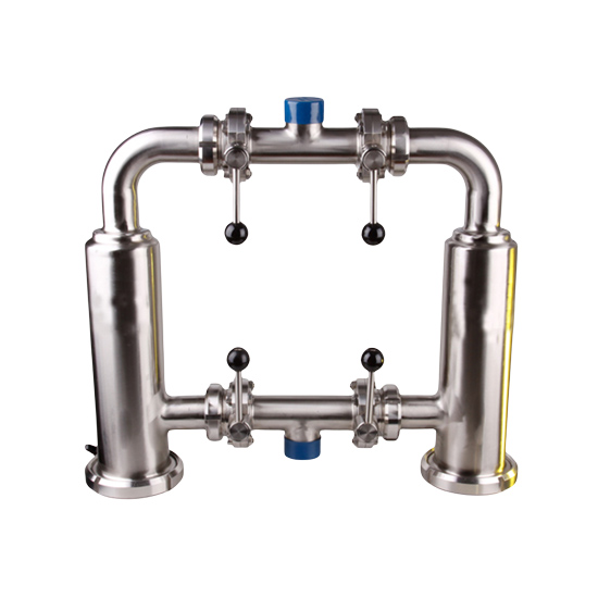 Crépine sanitaire de panier duplex de triple bride d'acier inoxydable pour l'industrie chimique fine 
