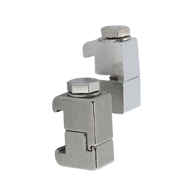  Étrier de Calmp à bride boulonnée sanitaire double C en acier inoxydable