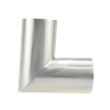 Coude à angle poli de qualité alimentaire SMS ISO-L2KS ISO/IDF JN-FT-20 4002 en acier inoxydable