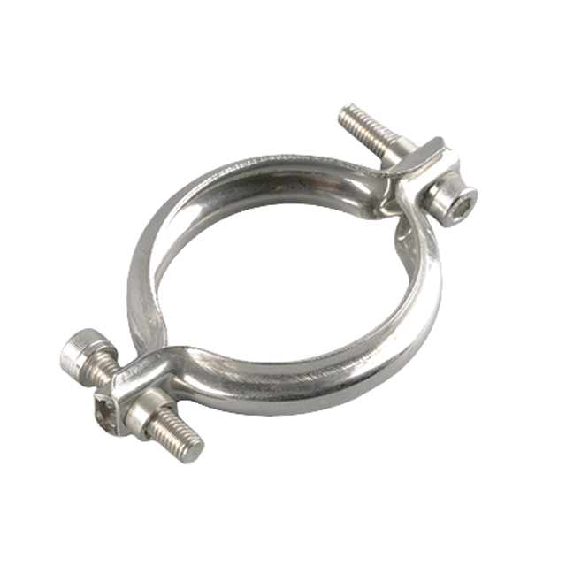 Collier de serrage boulonné pour pipeline I-line Q-line en deux pièces en acier inoxydable sanitaire