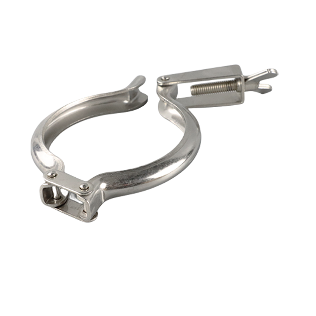 Pince sanitaire d'estampage Tri-Clover en acier inoxydable sanitaire avec écrou à oreilles boulonné