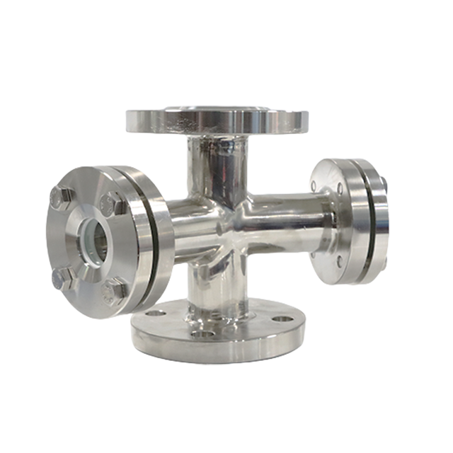 Verre de vue de type clapet en ligne pour tuyau SS316L en acier inoxydable