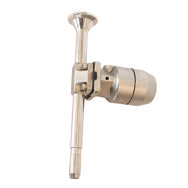 Valve d'échantillonnage de liquide unique pneumatique stérile en acier inoxydable 