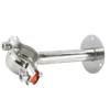  Support de tuyau de montage en acier inoxydable, anneau de serrage avec vis pour le maintien du tuyau