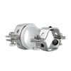 Support de serrage de sangle de tuyau réglable en acier inoxydable avec œillets en caoutchouc blanc