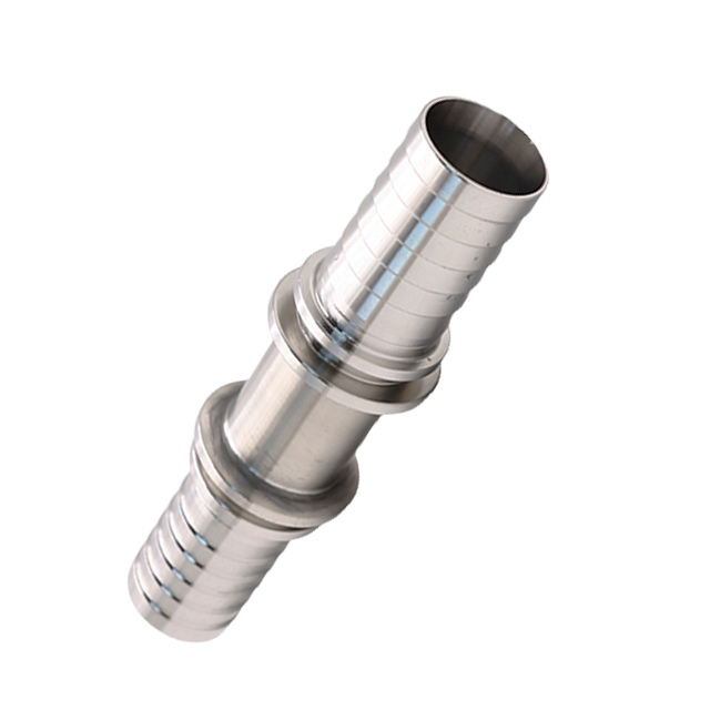 Raccord d'épissure de barbe de tuyau à Double connecteur de haute qualité de qualité alimentaire en acier inoxydable sanitaire