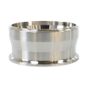 Adaptateur ISO sanitaire en acier inoxydable, triple pince pour raccord de virole Camlock à surtension