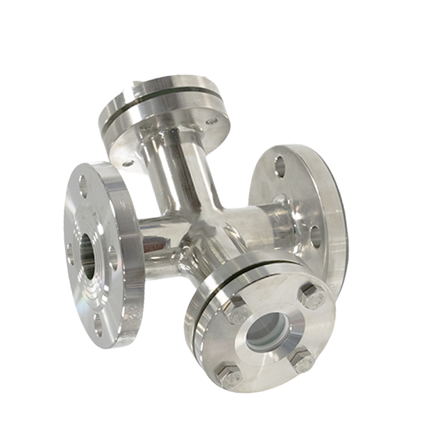 Verre de vue de type clapet en ligne pour tuyau SS316L en acier inoxydable