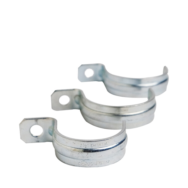  Supports de fixation de sangle de Conduit de selle de type U à deux trous en acier inoxydable rigide, pince de Tube