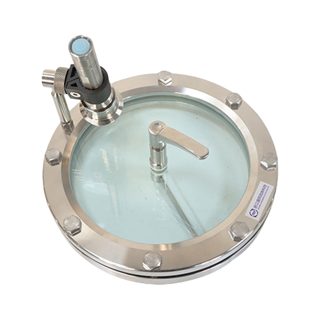 Verre de visée sanitaire en acier inoxydable avec lumière rechargeable