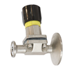 Valve d'échantillonnage de liquide aseptique manuelle sanitaire en acier inoxydable, haute pureté 