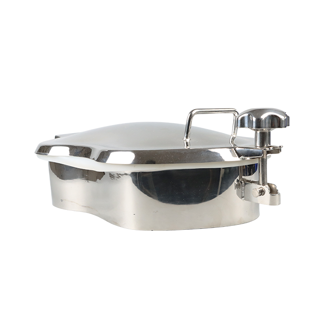 Trou d'homme hygiénique de trappe de réservoir d'ouverture d'oscillation latérale d'acier inoxydable DN600 avec la fermeture périphérique