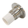 Raccord adaptateur à trois pinces pour tuyau sanitaire en acier inoxydable doublé de PTFE