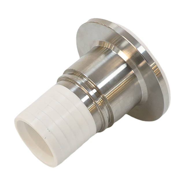 Raccord adaptateur à trois pinces pour tuyau sanitaire en acier inoxydable doublé de PTFE